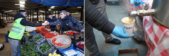 Büyükşehir’den Kartepe’de pazarcıya sabah çorbası