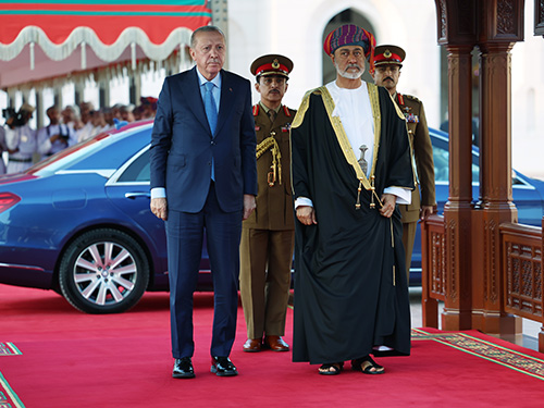 Cumhurbaşkanı Erdoğan, Umman Al Alam Sarayı’nda