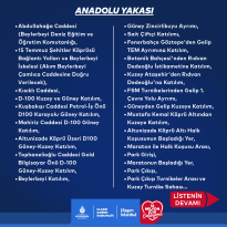 İstanbul Maratonu Nedeniyle Trafiğe Kapatılacak Yollar