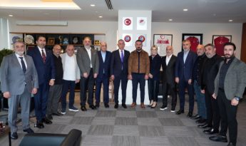 3.Lig Kulüpler Birliği ve Zeyyat Kafkas’tan Başkan Hacıosmanoğlu’na Ziyaret
