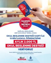 İBB’den Öğrencilere Beslenme Desteği