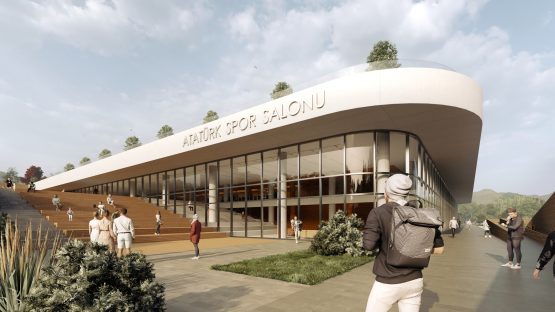 Atatürk Spor Salonu hızla yükseliyor