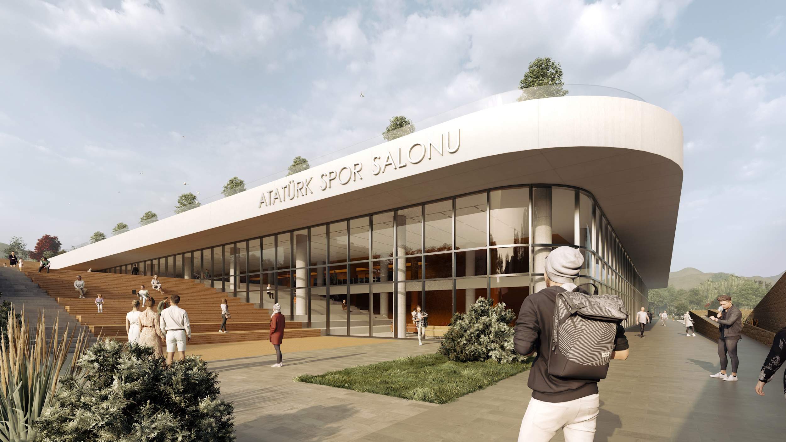 Atatürk Spor Salonu hızla yükseliyor