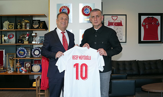Recep Müftüoğlu, TFF Başkanı Hacıosmanoğlu’nu Ziyaret Etti