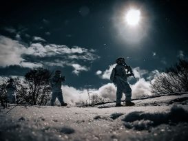 Jandarma Komandolardan Kış Tatbikatı