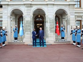 Cumhurbaşkanı Erdoğan, Somali Cumhurbaşkanı Mahmud ile bir araya geldi