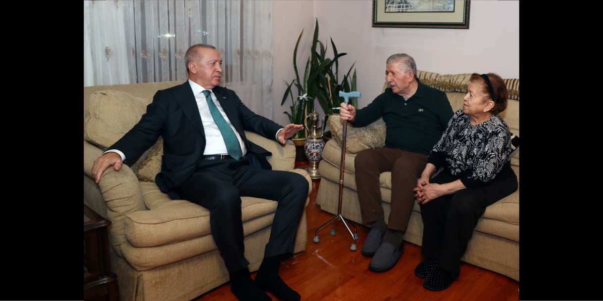 Cumhurbaşkanı Erdoğan’dan TBMM eski Başkanı Toptan’a ziyaret