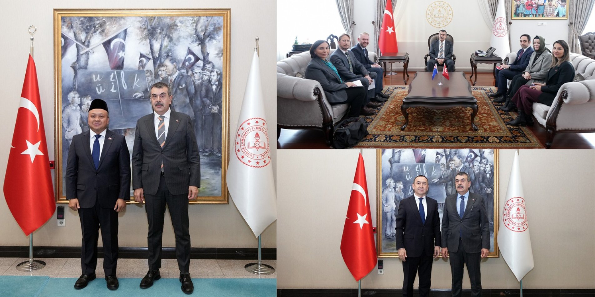 Bakan Tekin; Yeni Zelanda, Endonezya Ve Özbekistan Büyükelçilerini Kabul Etti